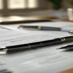 A professional, photorealistic image of Italian tax forms (Modello 730 and Modello Redditi PF) neatly organized on a desk, bathed in soft, natural light. A pen rests on one of the forms, suggesting immediate action. The background is slightly blurred, focusing attention on the documents. The overall tone is clear, organized, and professional, conveying a sense of fiscal responsibility and clarity. Aspect ratio 16:9.